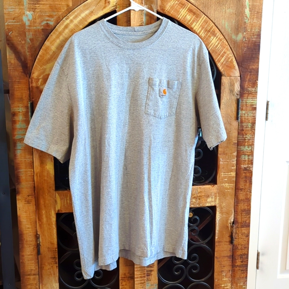 Carhartt Men's Original Fit Heavyweight Short-Sleeve T-Shirt. XLT. Gray.